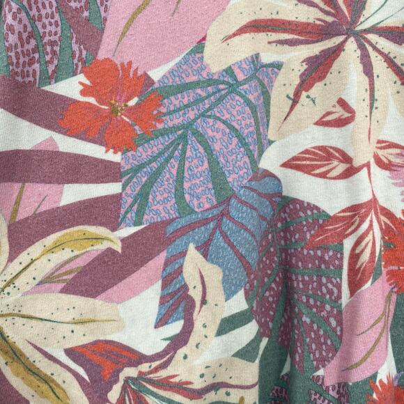 Sundry Women's Raglan Tropical Floral Pullover Sweatshirts Size Medium - Picture 7 of 12